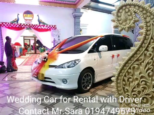 Wedding Car For Rental With Decoration